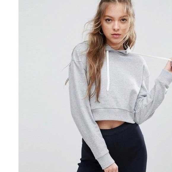 asos cropped hoodie